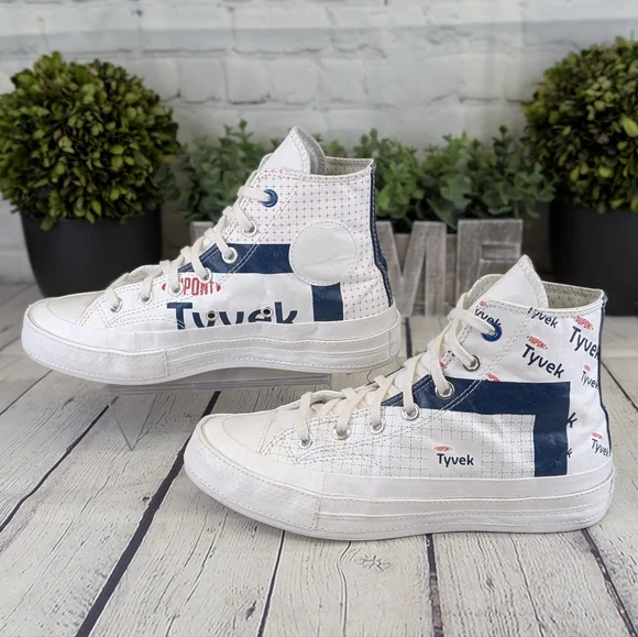 Converse Chuck 70 Hi DuPont Tyvek Limited Edition - White & Princess Blue - Picture 3 of 11